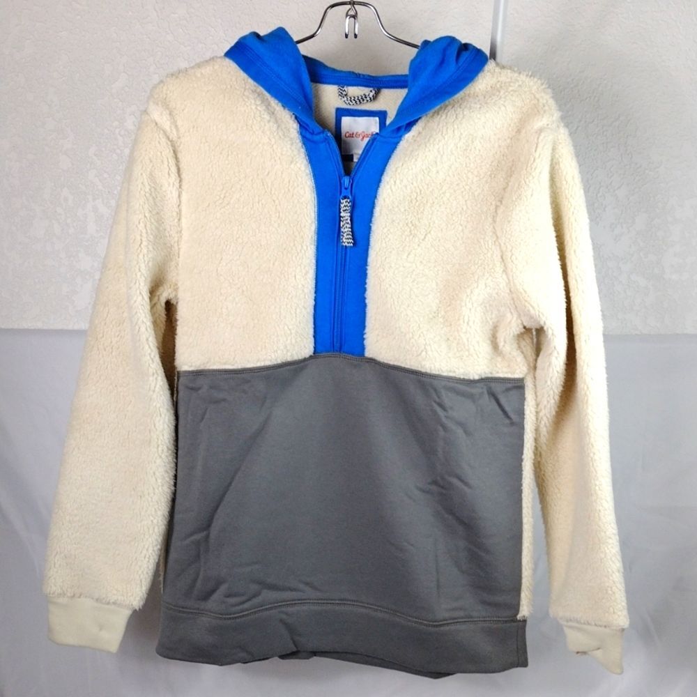 Boy's Half Zip Long Sleeve Pull Over Hoodie Sweatshirt